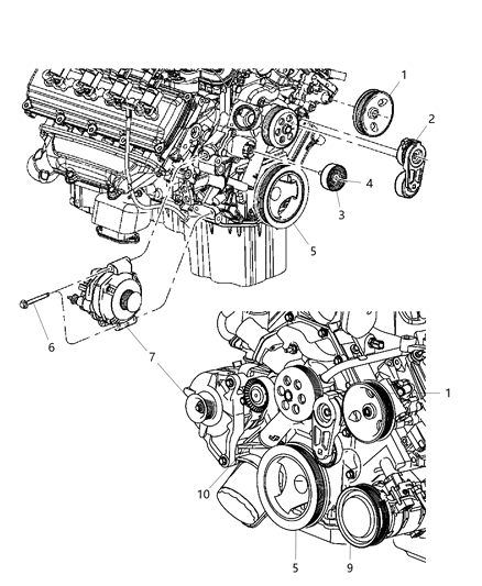 2012 Jeep Wrangler Screw Shoulder Hex Flange Head M10X1.50X40 Diagram for 6507929AA