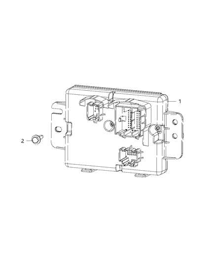 1988 Jeep J20 Module A/C And Heater Diagram for 68249814AD