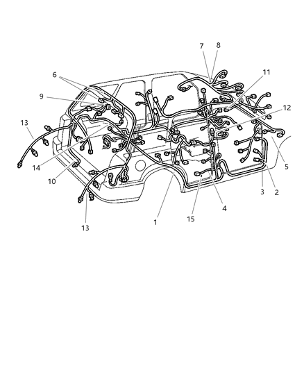 Wiring, Cruise/Remote Radio Switch Jumper Diagram for 56008888