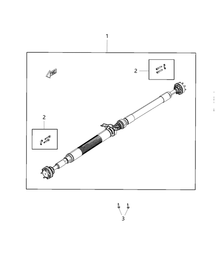 Shaft Drive Rear Diagram for 68277442AC