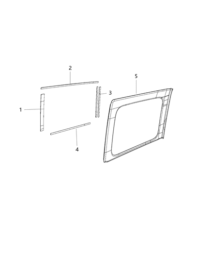 1994 Dodge Shadow Retainer Diagram for 68306965AA