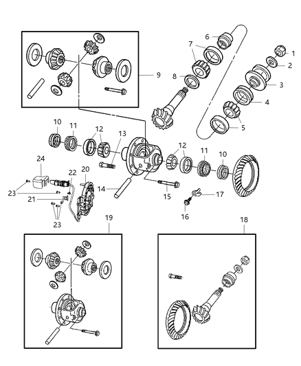 Case Assembly Differential Diagram for 5175278AB