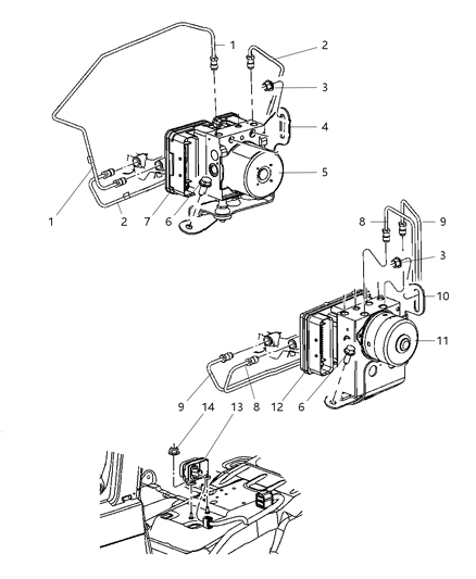 2025 Jeep Grand Cherokee Tube Brake Diagram for 52090406AC
