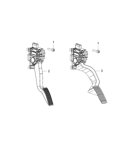 2007 Jeep Commander Pedal Accelerator Diagram for 4581652AE