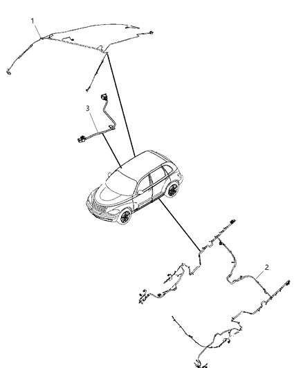 2009 Chrysler PT Cruiser Wiring Unified Body Diagram for 4795644AE