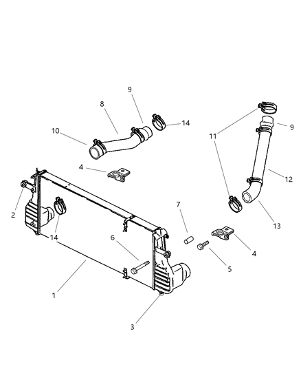 1984 Chrysler Fifth Avenue Clamp Hose Diagram for 52028979AA