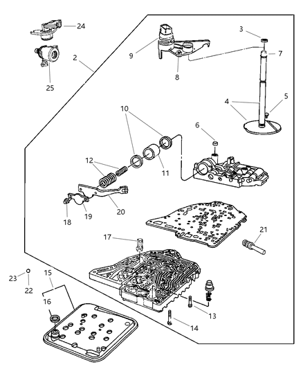 Valve Body Diagram for RL191759AA