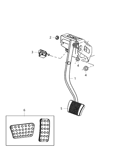 Pedal Assembly Diagram for 4779688AL