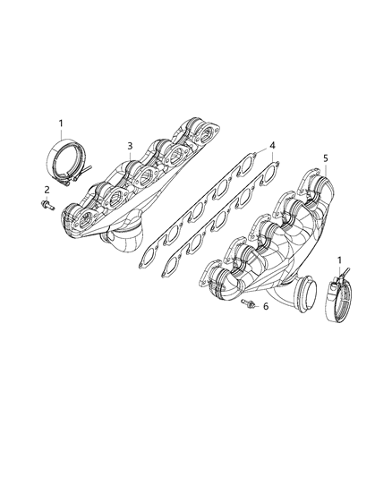 Bolt Hexagon Flange Head M8X1.25X30.00 Diagram for 6510659AA