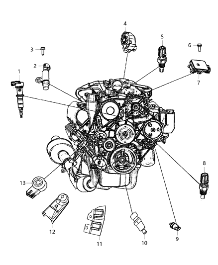 1996 Dodge Stratus Shield Heat Diagram for 56045439AC