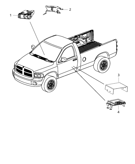 Module Air Suspension Diagram for 56029593AF