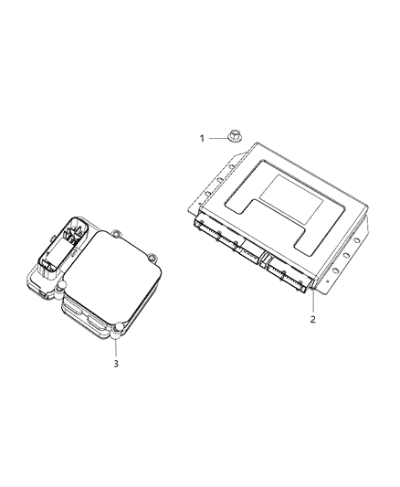 2014 Dodge Viper Module Anti-Lock Brake System Diagram for 68224802AA