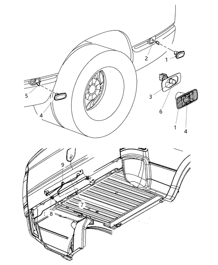 Wiring Fender Lamp Diagram for 68054633AC