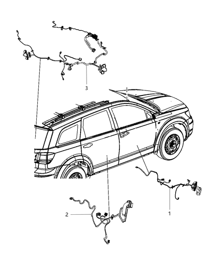 Wiring Liftgate Diagram for 68096863AC