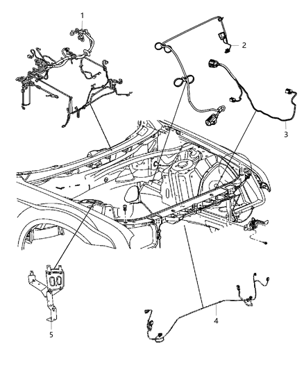 Wiring Headlamp To Dash Diagram for 68060624AB