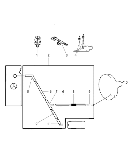2023 Ram ProMaster 3500 Hose Diagram for 5080390AA