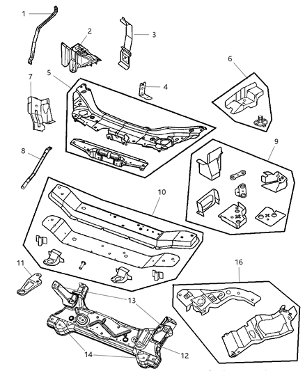 Tray, Battery Diagram for BA075510EX