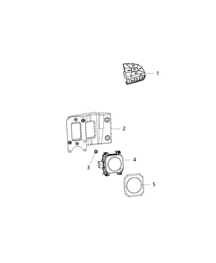 Sensor Adaptive Cruise Control Diagram for 68234604AD