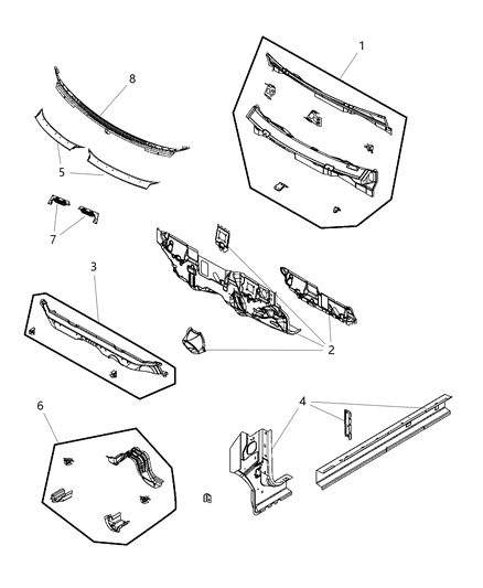 Panel Cowl And Plenum Diagram for 5067917AC