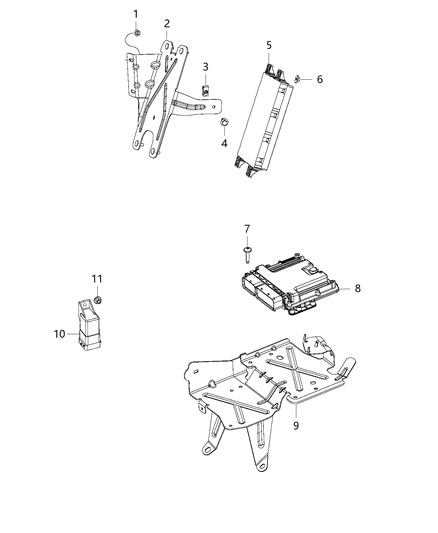 Module Glow Plug Diagram for 68149041AB