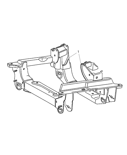Crossmember Front Suspension Diagram for 52059463AE