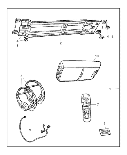Media System Monitor With DVD Diagram for 82208043