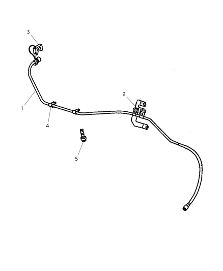 2006 Chrysler PT Cruiser Clip Fuel Line Diagram for 52102809AA