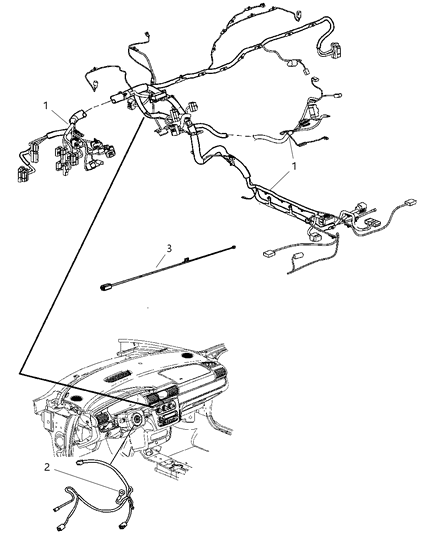 2008 Dodge Avenger Wiring Radio Diagram for 5064225AB