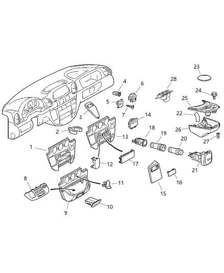 2025 Ram ProMaster 2500 Power Outlet Diagram for 5124458AA
