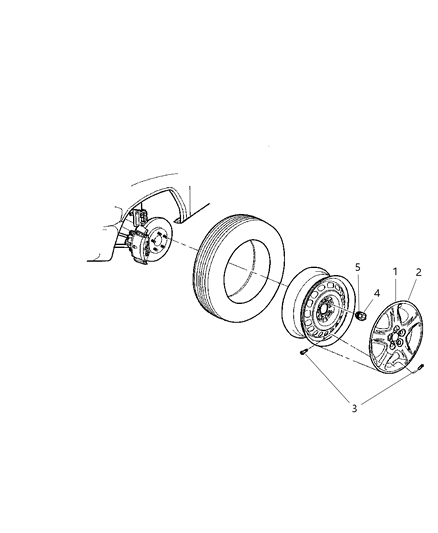 Cover Wheel 15" Diagram for 4766976AA