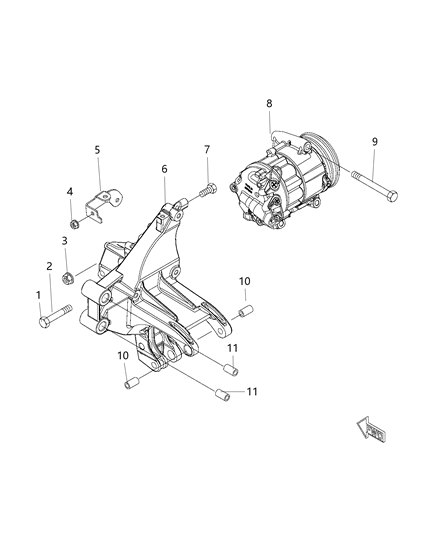 Screw Hexagon Head M10X1.25X35 Diagram for 68201167AA