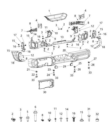 Bracket Sensor Mounting Diagram for 68295603AB