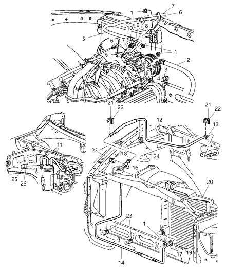 Line A/C Discharge Diagram for 55057006AE