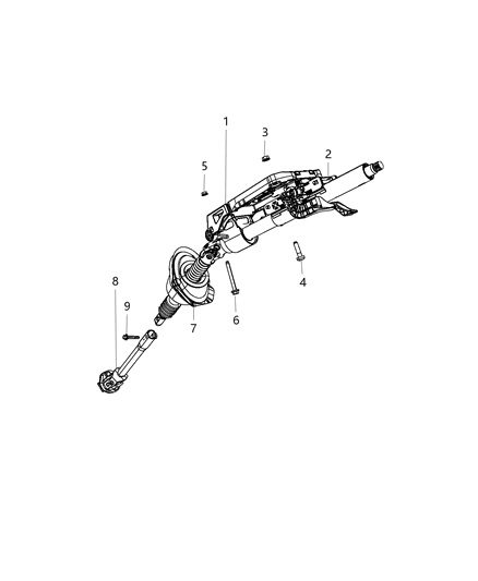 Coupling Steering Diagram for 68083595AC