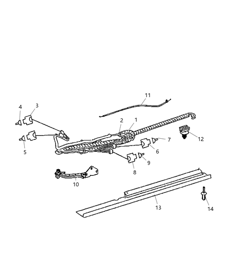 Foil Insulator Diagram for 68017386AA