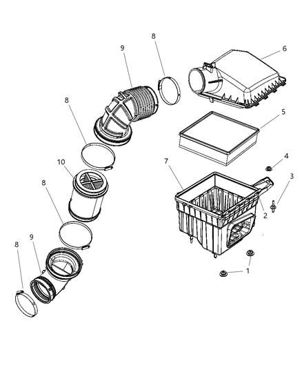 Duct Clean Air Diagram for 53032944AD