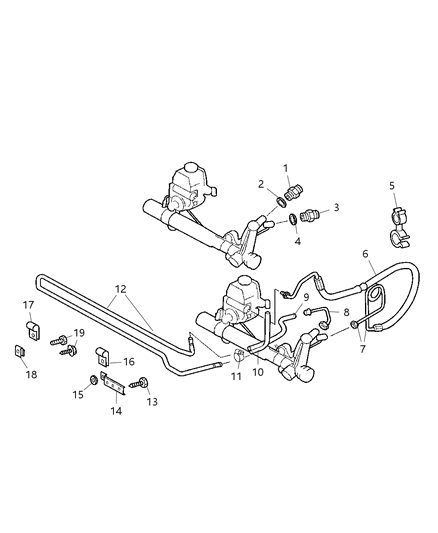 Fitting Return Line To Steering Sprinter Diagram for 5104540AA