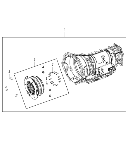 Transmission Kit With Torque Converter Diagram for 68260740AC