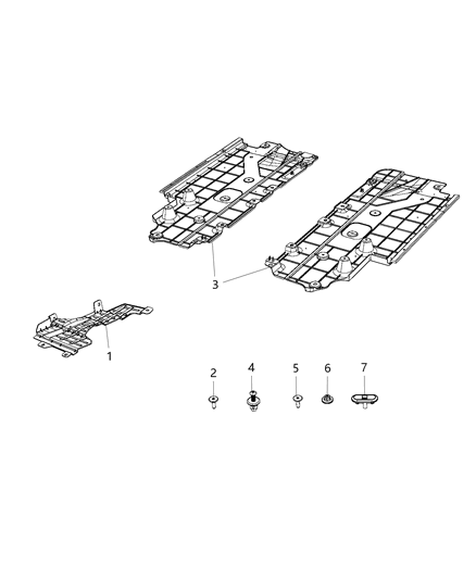 2018 Ram ProMaster City Shield Accessory Drive Diagram for 68347205AA