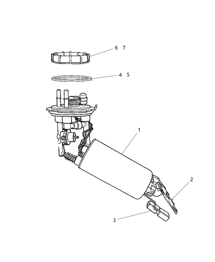 Module Kit Fuel Pump/Level Unit Diagram for 5086650AC