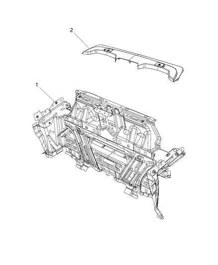 Panel Rear Wall Diagram for 5076173AJ