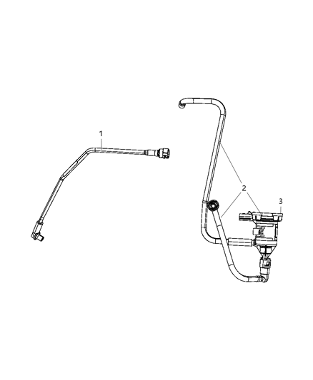 2011 Dodge Journey Harness Vapor Canister Purge Diagram for 5147029AB