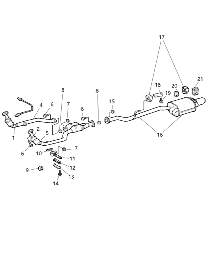 Seal Exhaust Diagram for 5097567AA