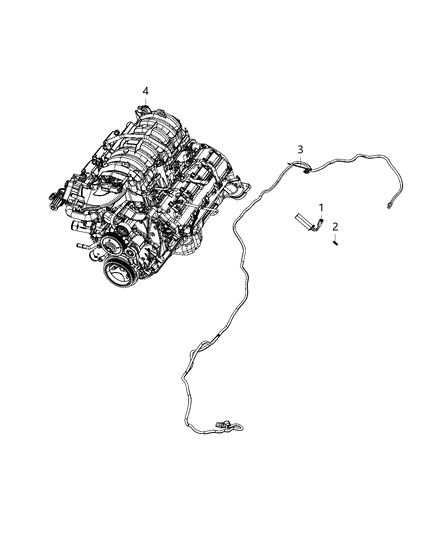 1986 Dodge Ramcharger Cord Engine Block Heater Diagram for 68409909AB