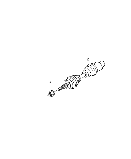 Shaft Axle Half Diagram for R2104697AD