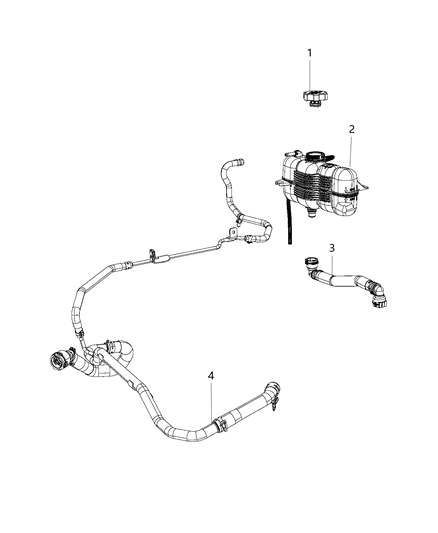 Hose And Tube Heater Supply Diagram for 68288293AC