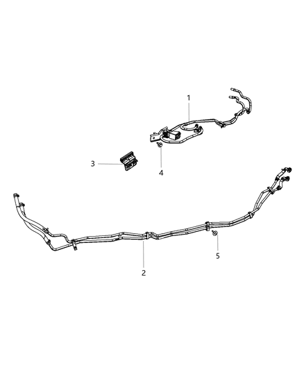 1987 Jeep Cherokee Bracket Hose Diagram for 55111378AA