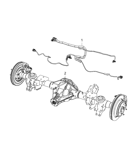 Wiring Electric Power Brake Diagram for 68489102AA