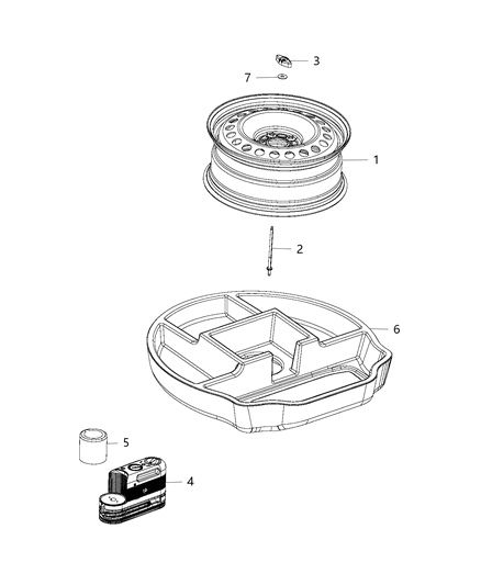 Bolt Shoulder M8X1.25X187.00 Diagram for 6511029AA