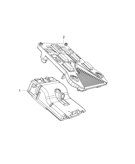 2021 Jeep Wrangler Bracket Camera Diagram for 68241001AB